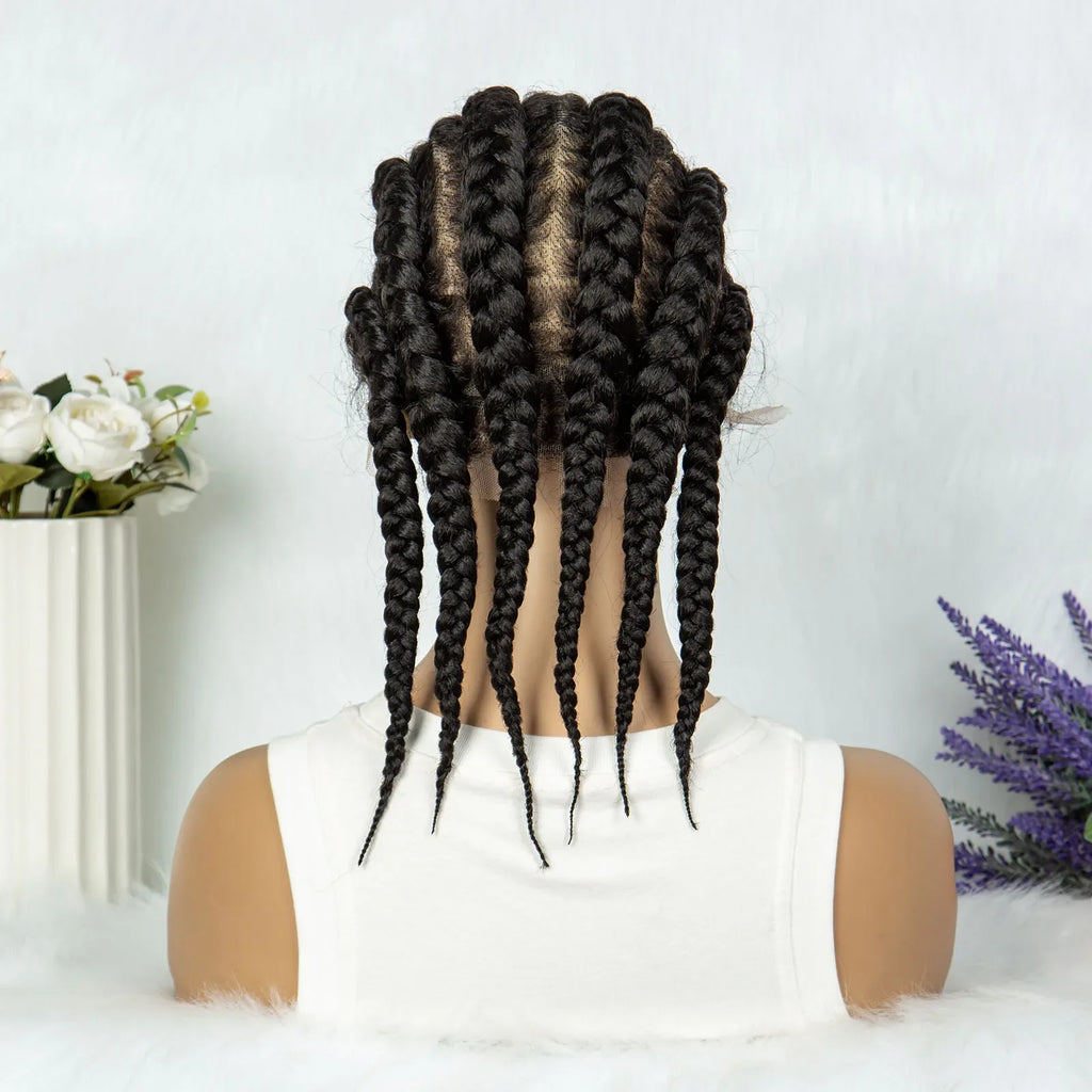 KIMA Full Lace Cornrow Box Braids Wig | Versatile Braiding Styles