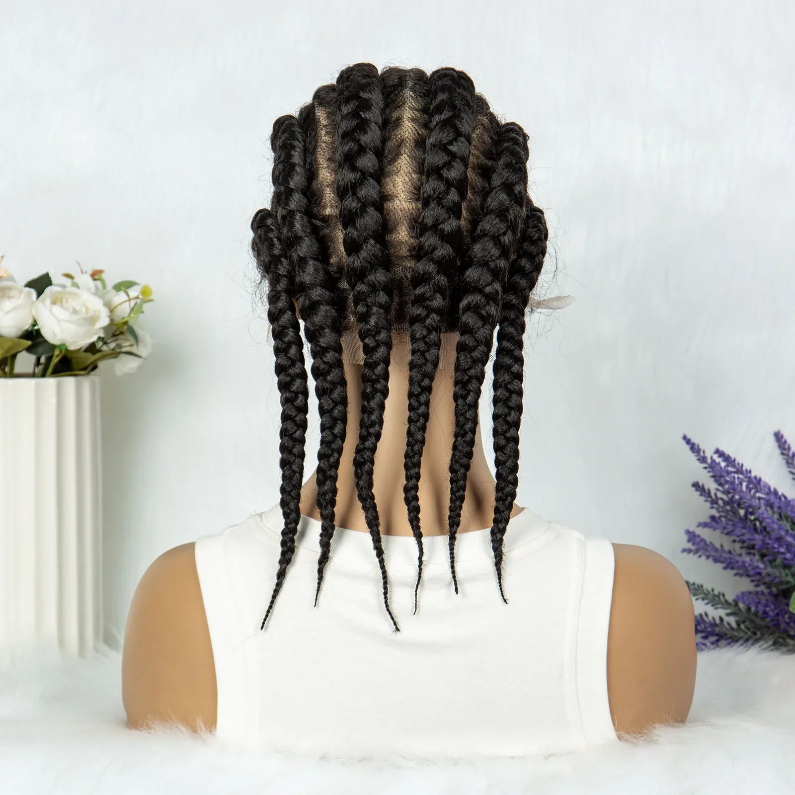 KIMA Full Lace Cornrow Box Braids Wig | Versatile Braiding Styles