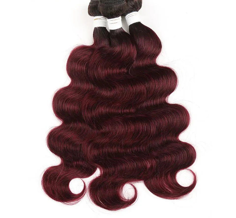 Rebecca Ombre Body Wave Human Hair Bundles | 1B/4/27/30/99J/613 Blonde Two & Three-Tone Remy Weave Deals