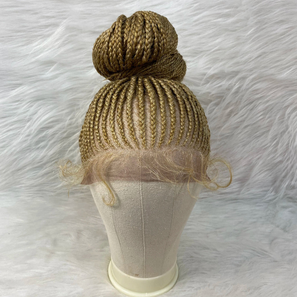 Chic Bun Braided Wig | Lace Front Updo with Baby Hair