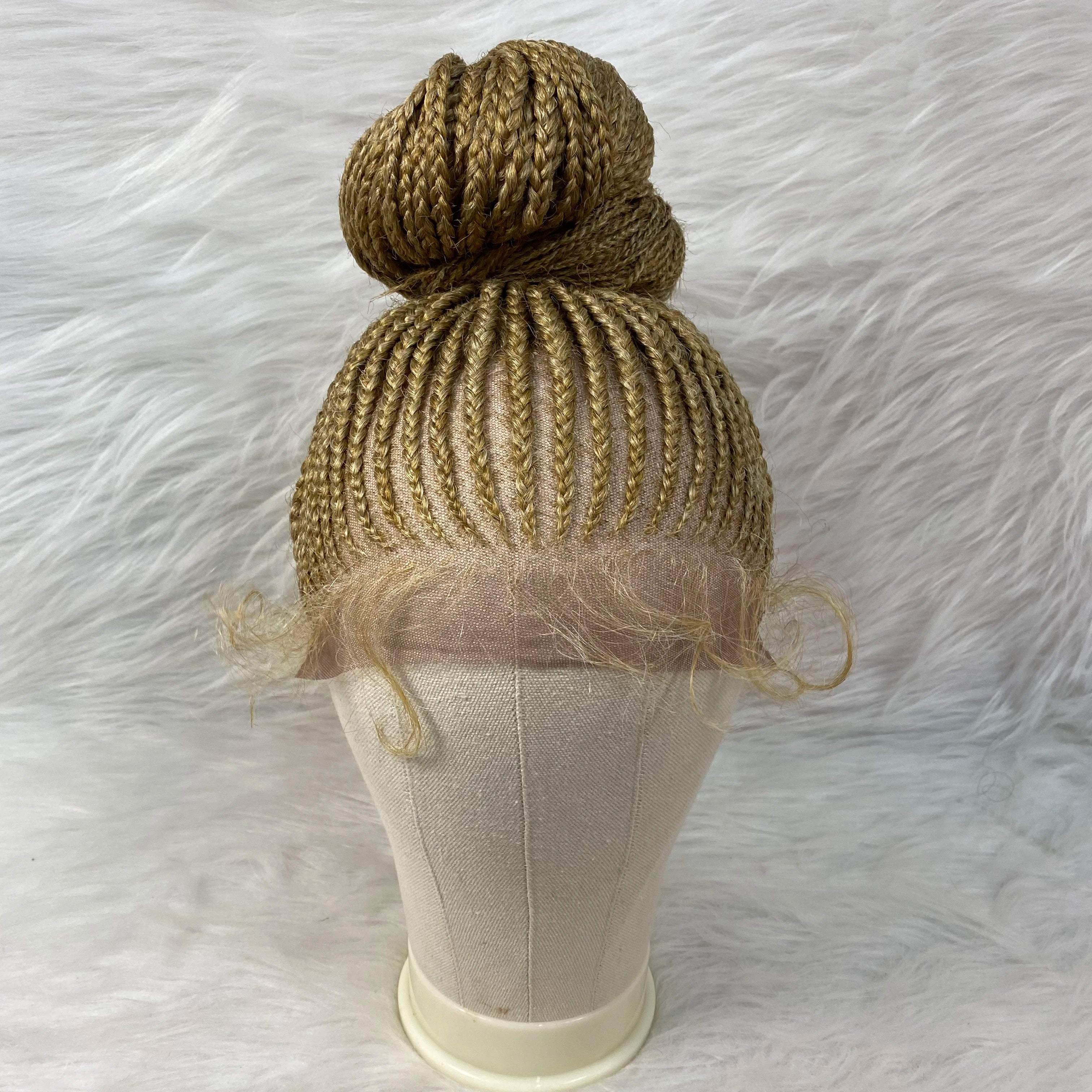 Chic Bun Braided Wig | Lace Front Updo with Baby Hair