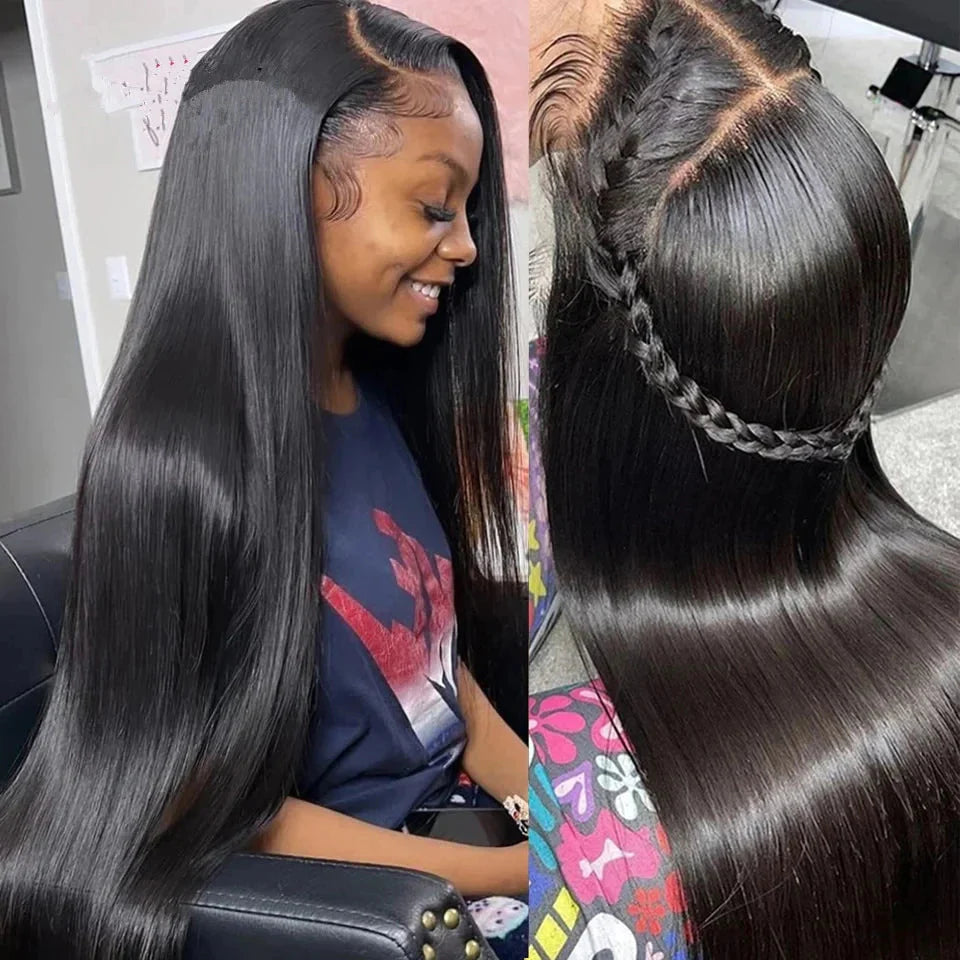 Bone Straight Lace Frontal Wig | 180% Density | Raw Indian Remy Hair | 12-24 Inch