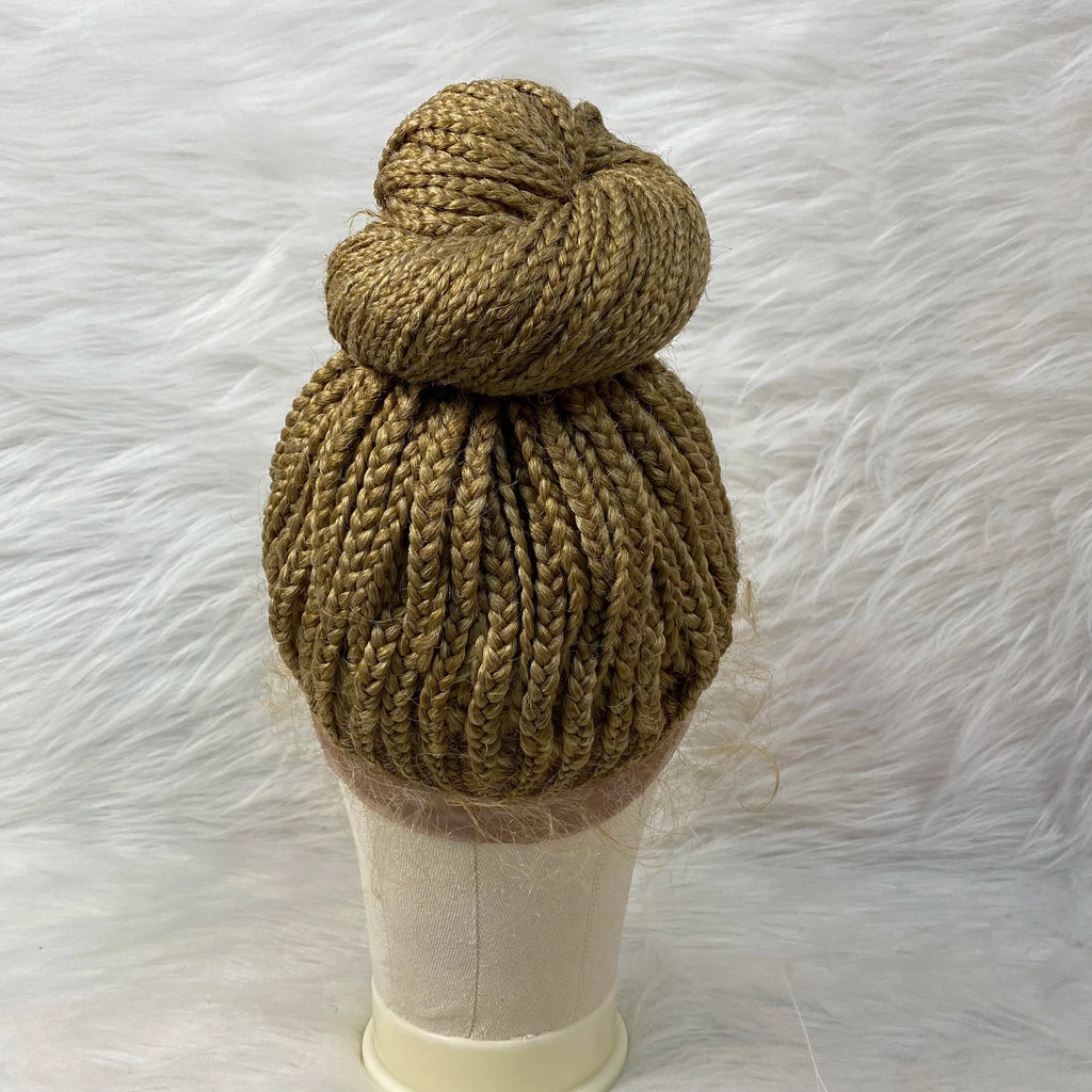 Chic Bun Braided Wig | Lace Front Updo with Baby Hair