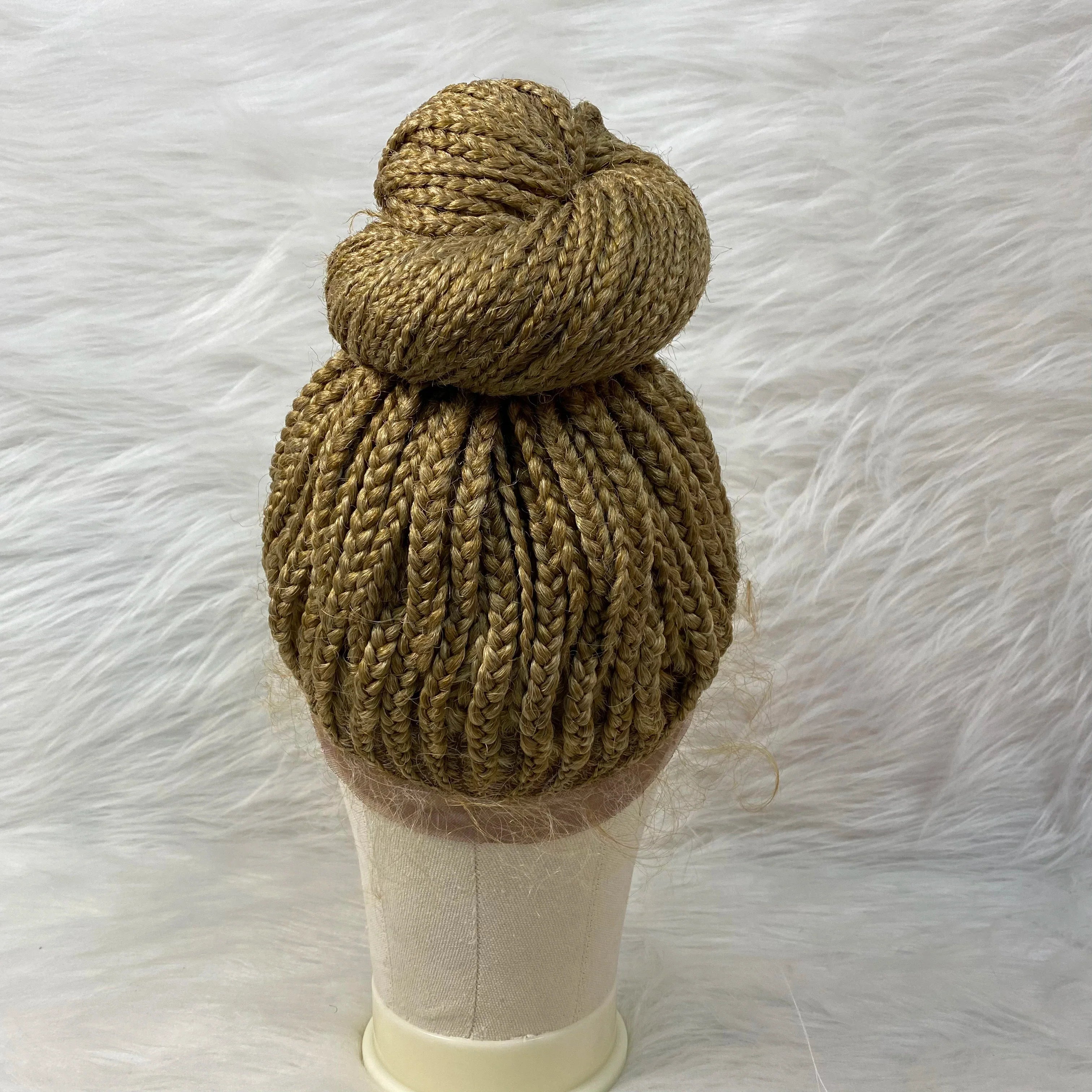 Chic Bun Braided Wig | Lace Front Updo with Baby Hair