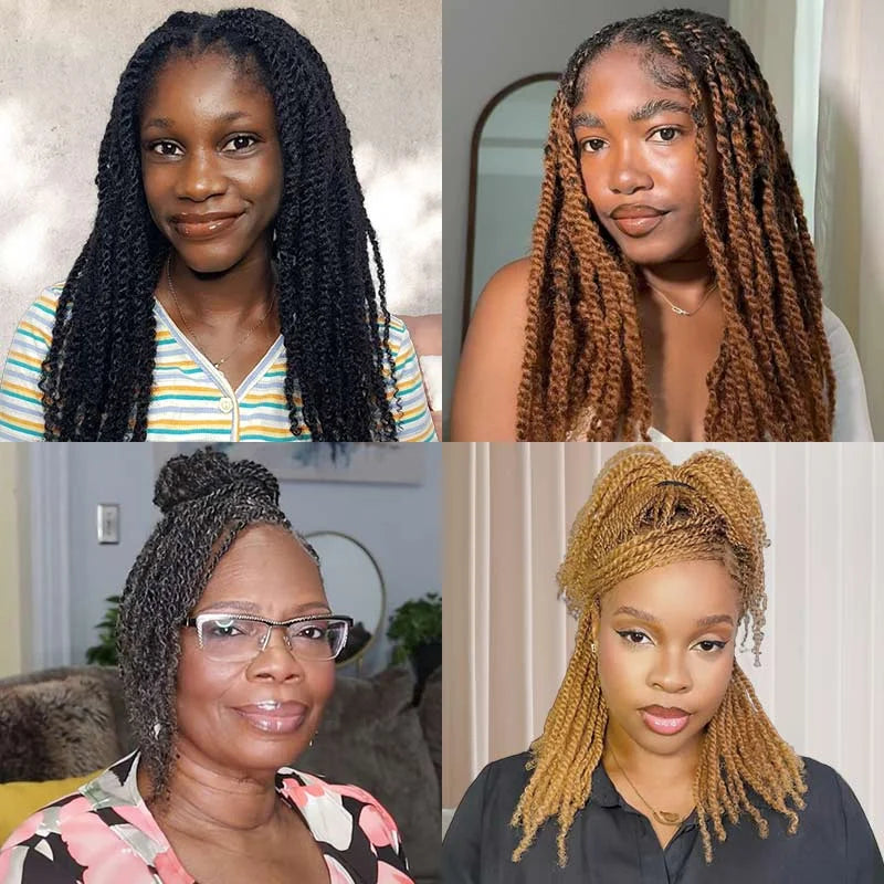 QVR Afro Kinky Curly Bulk Human Hair | No Attachment | Remy Hair | Natural Color | Dreadlock & Braiding Hair