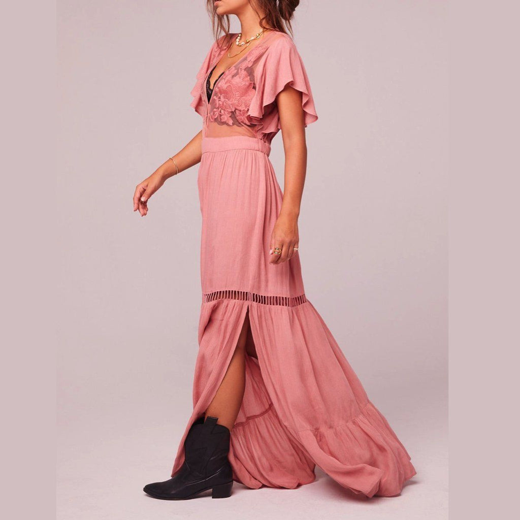 All You Need is Love Mauve Maxi Dress