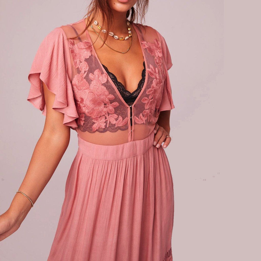 All You Need is Love Mauve Maxi Dress