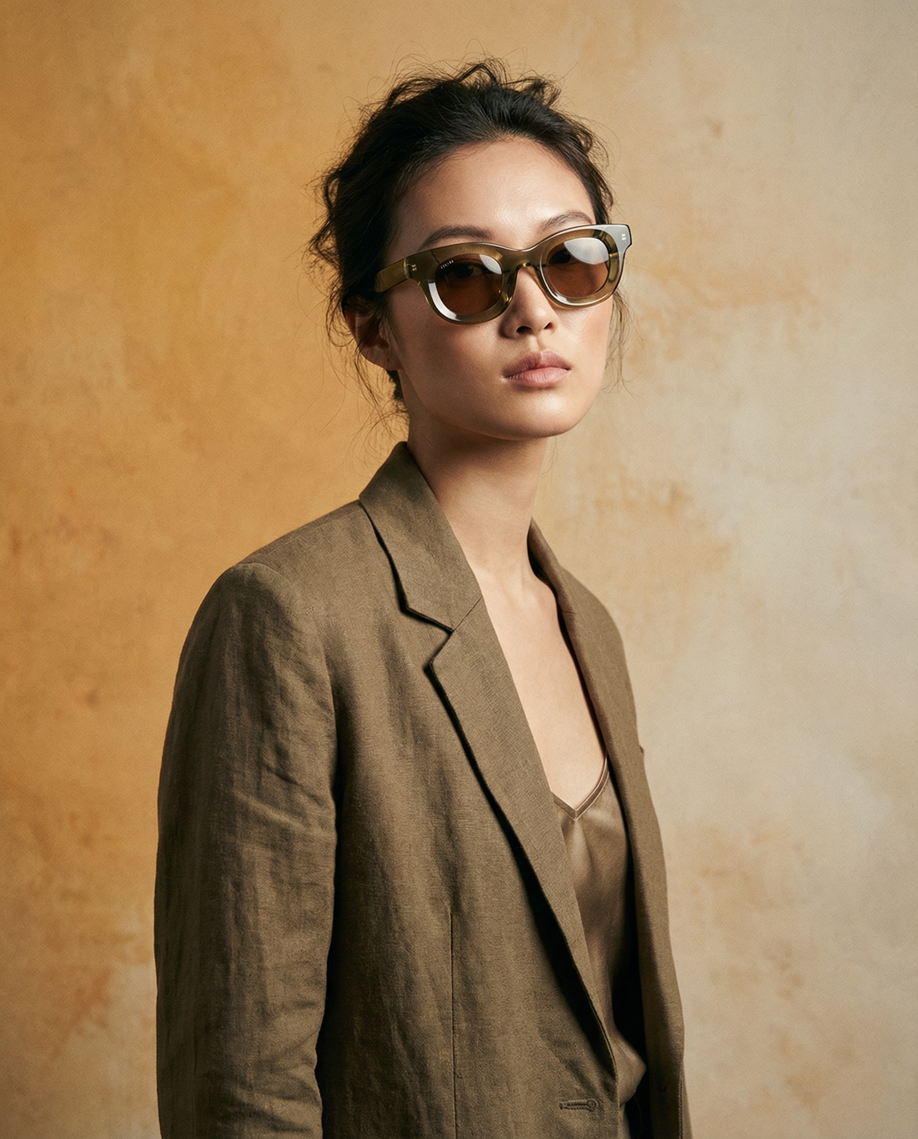 Alondo 45mm Wayfarer Sunglasses | Champagne