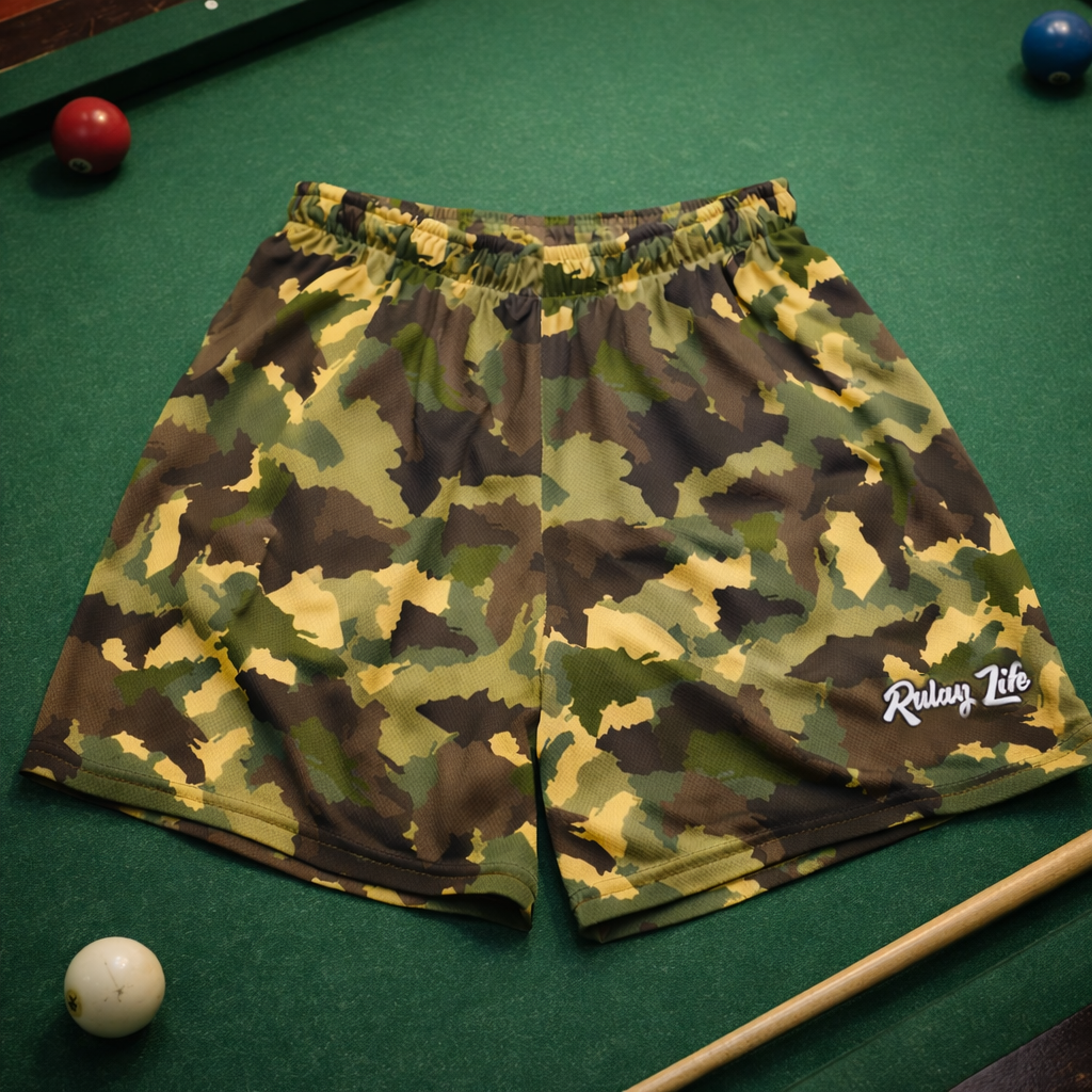 Official Dominican Camouflage Shorts — Forest