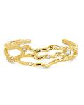 Tully CZ Molten Metal Cuff Bracelet