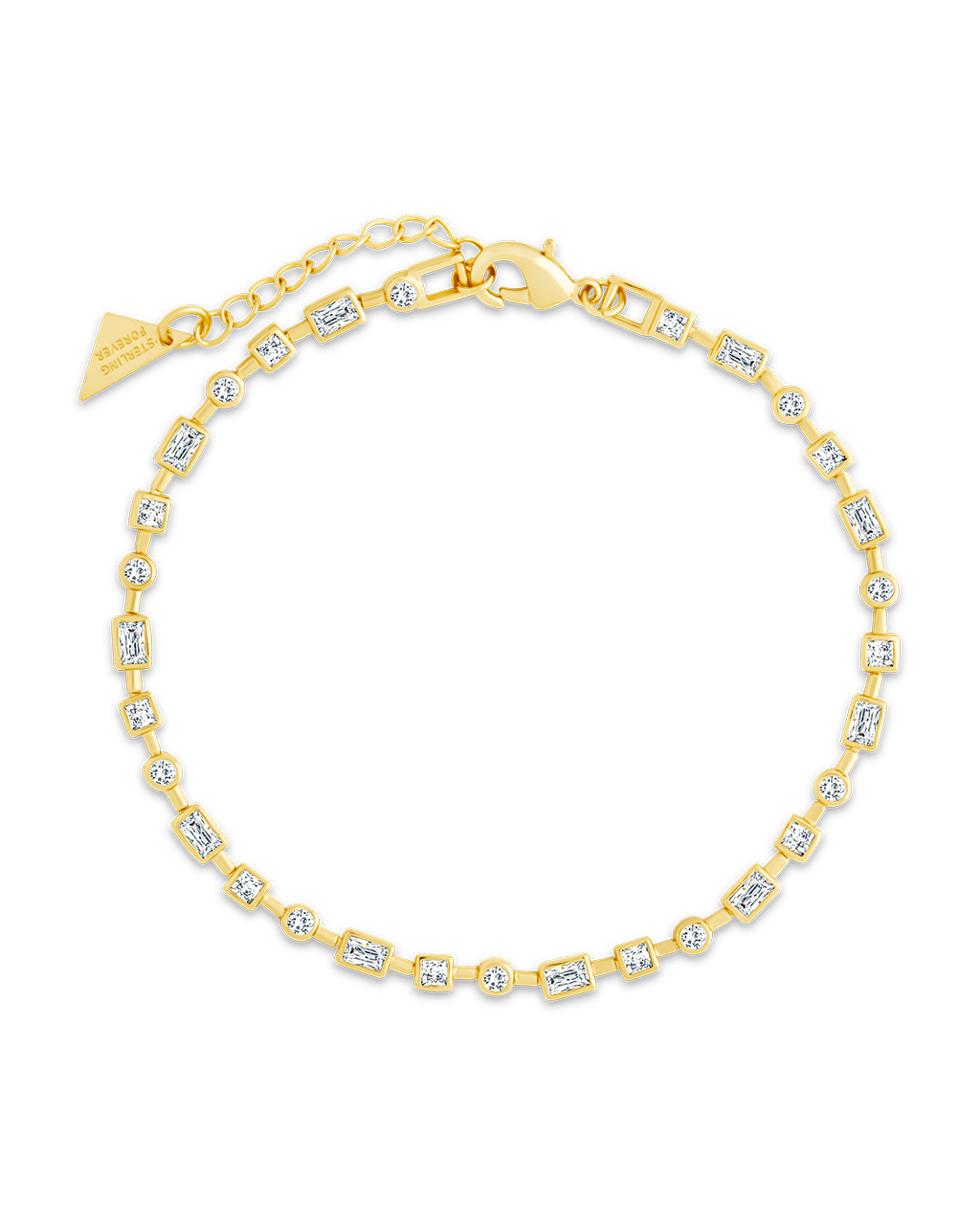 Camden CZ Staggered Tennis Bracelet