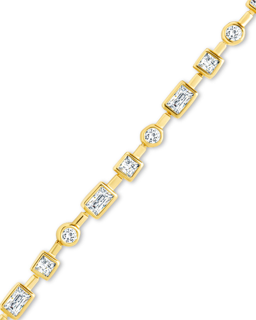 Camden CZ Staggered Tennis Bracelet