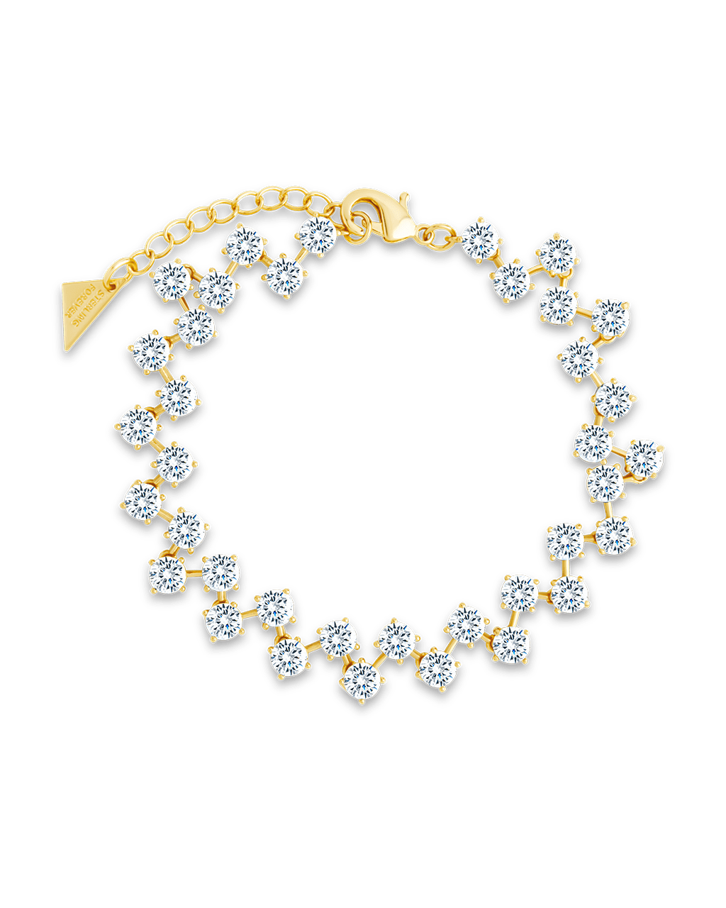 Carson CZ Tennis Bolo Bracelet