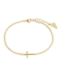 Sterling Silver Kelsey Beaded Cross Bracelet