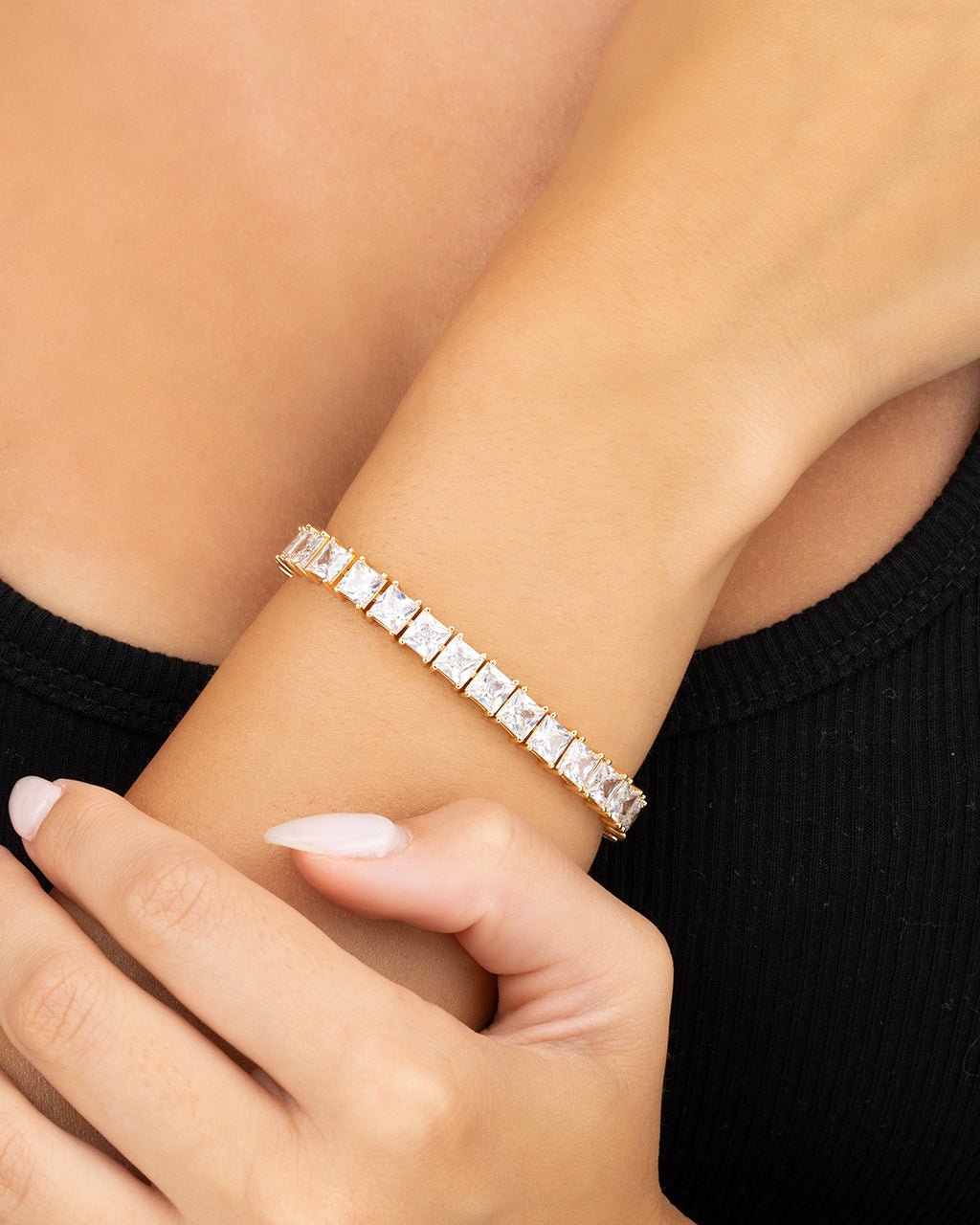 Marisol Princess Cut CZ Tennis Bracelet