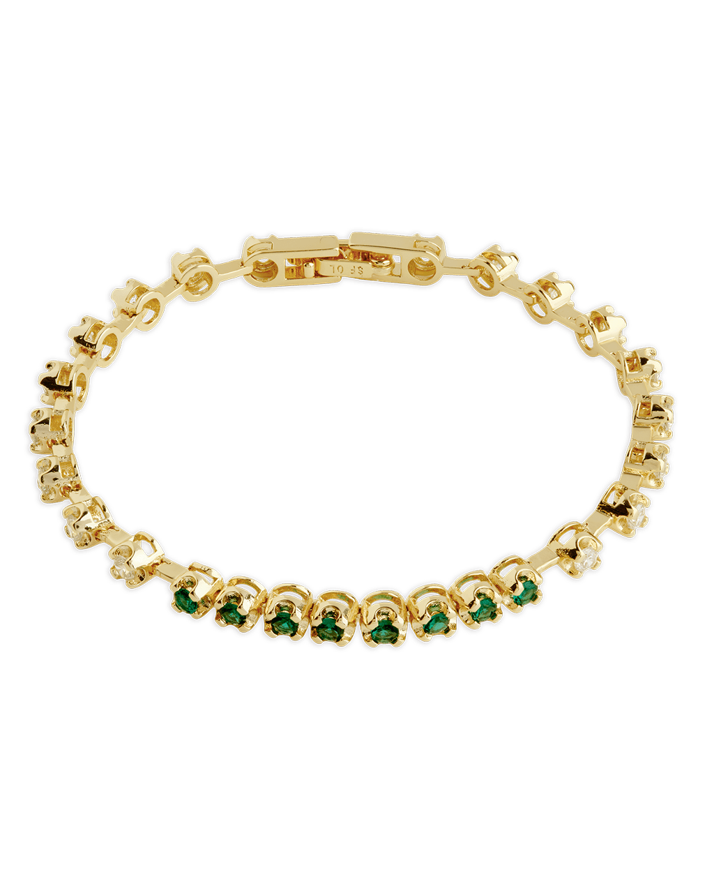 Liesbeth Emerald Accent Tennis Bracelet
