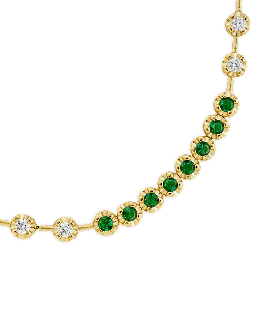 Liesbeth Emerald Accent Tennis Bracelet