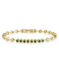 Liesbeth Emerald Accent Tennis Bracelet