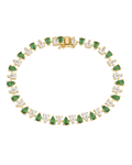 Emerald Pear Cut Tennis Bracelet
