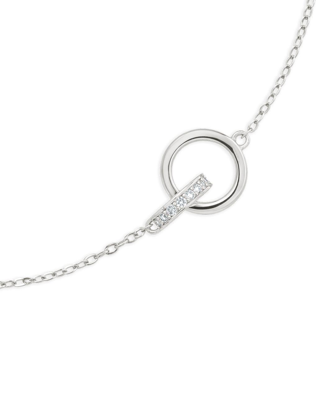 Sterling Silver Keilani Lock Link Bracelet
