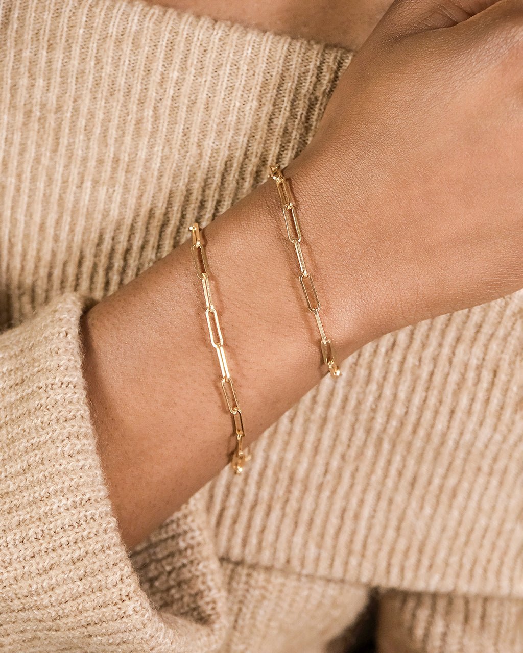 Sterling Silver Paperclip Chain Bracelet