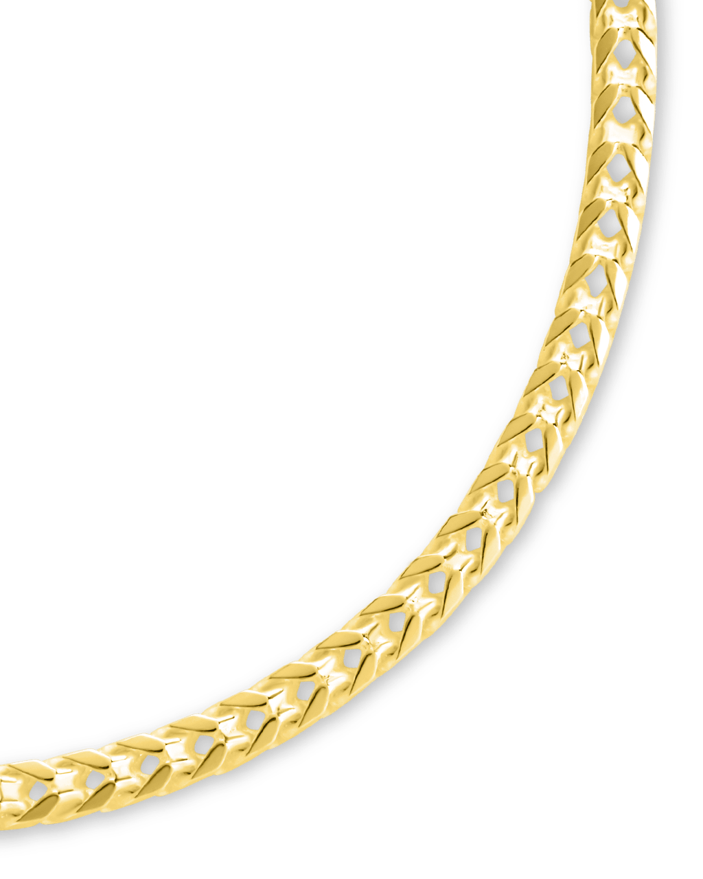 Sterling Silver Kira Wheat Chain Bracelet