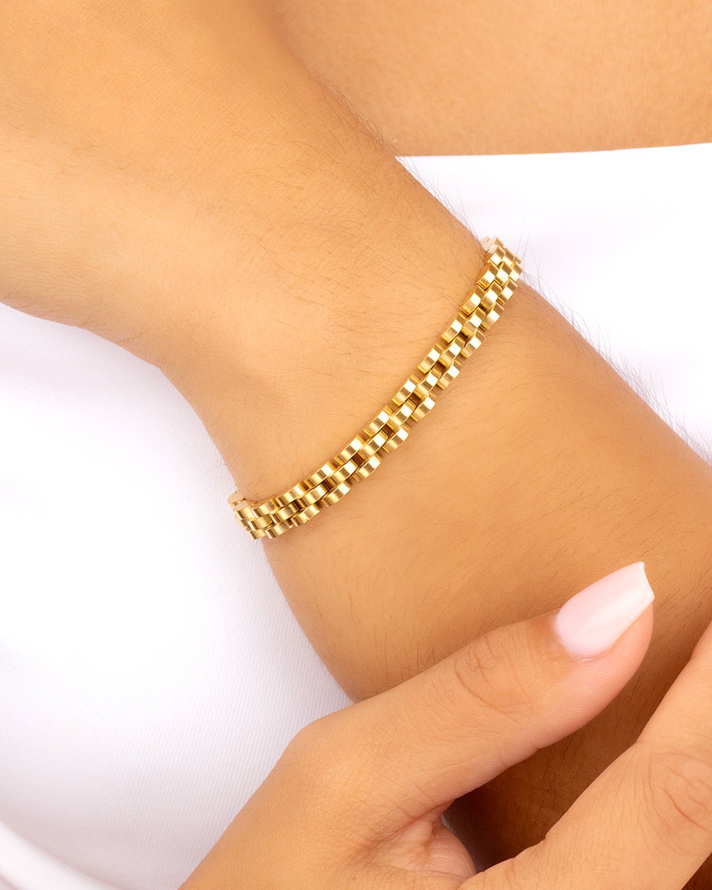 Dainty Thin Watch Chain Bracelet