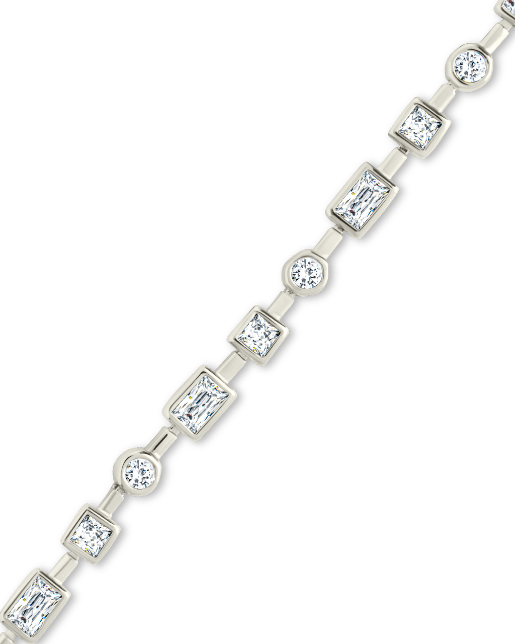 Camden CZ Staggered Tennis Bracelet