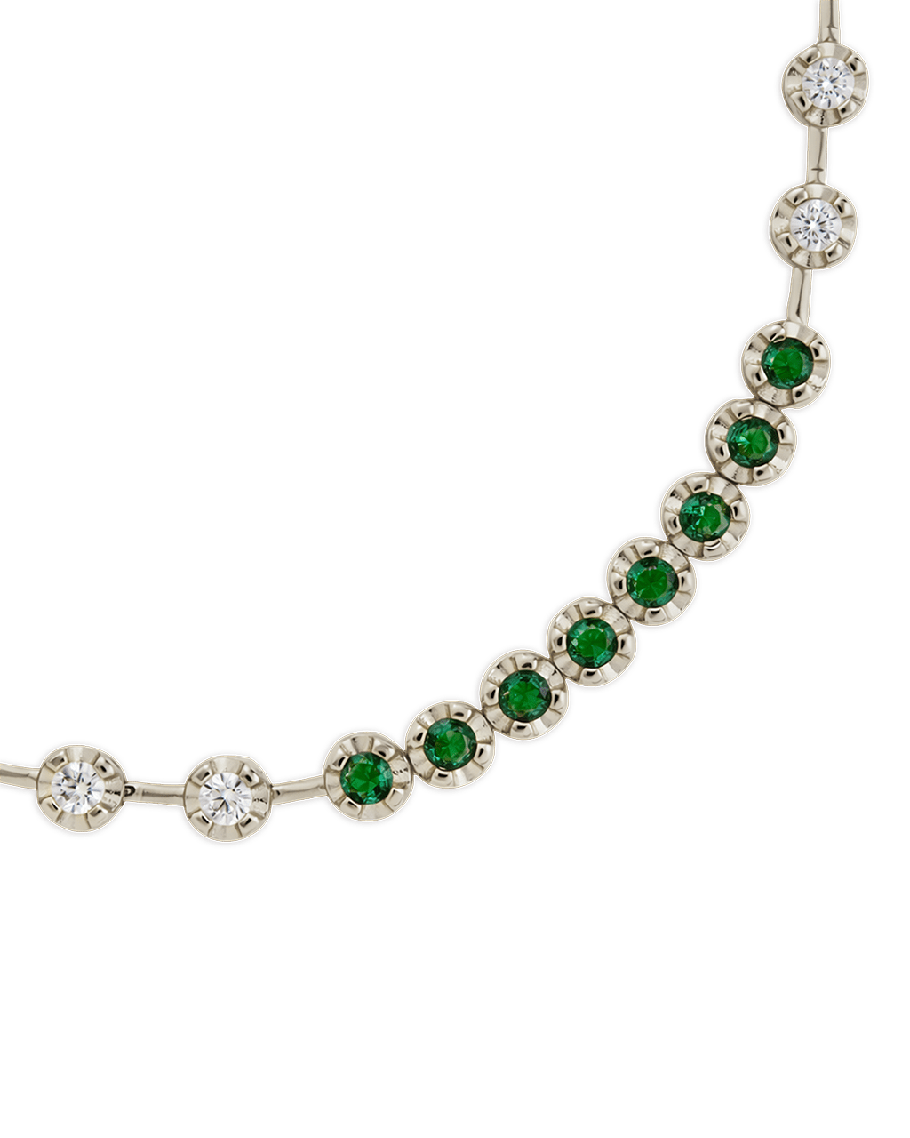 Liesbeth Emerald Accent Tennis Bracelet