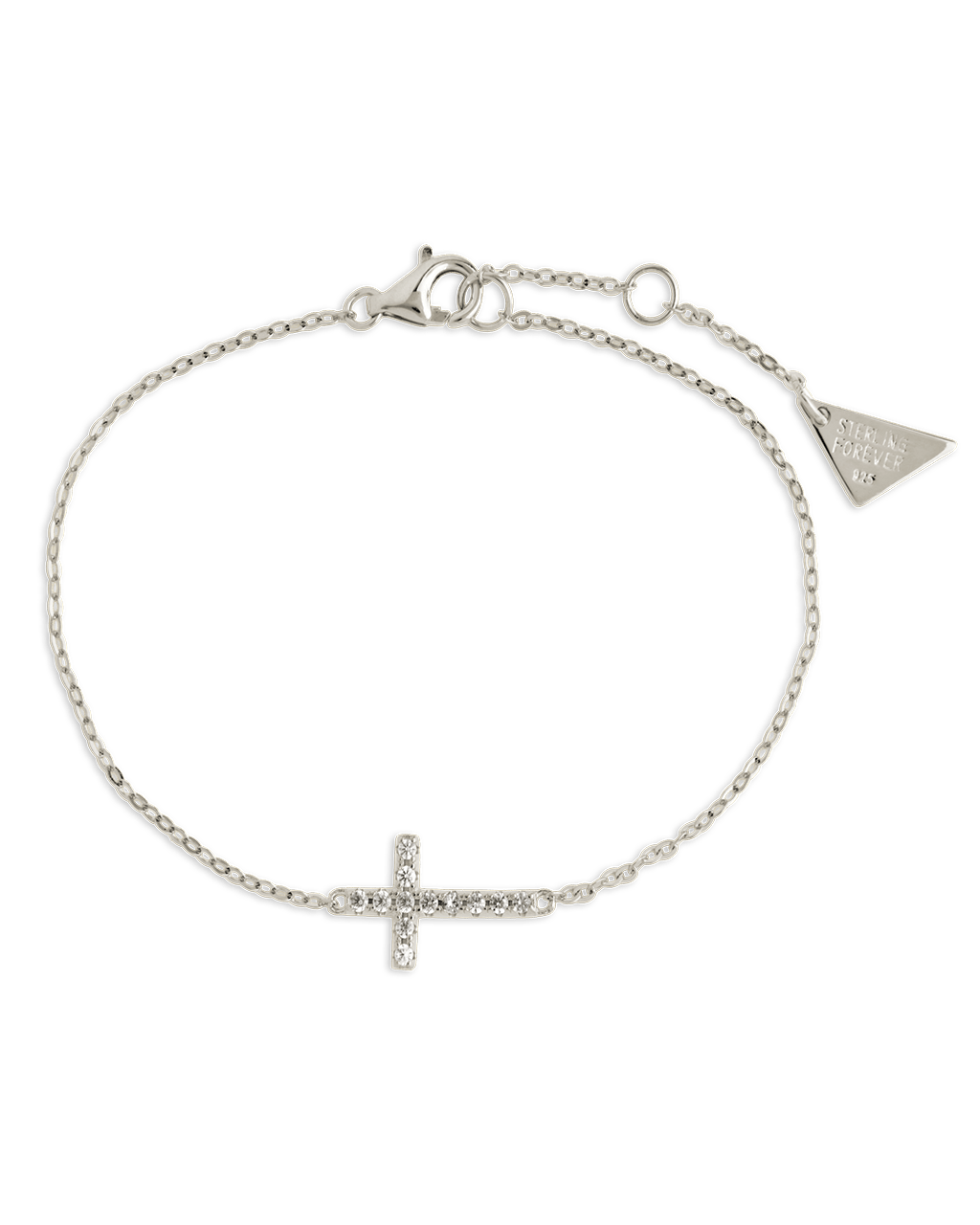 Sterling Silver Kinsey Luxe Cross Accent Bracelet