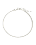 Sterling Silver Herringbone Chain Bracelet