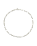 Sterling Silver Figaro Chain Bracelet