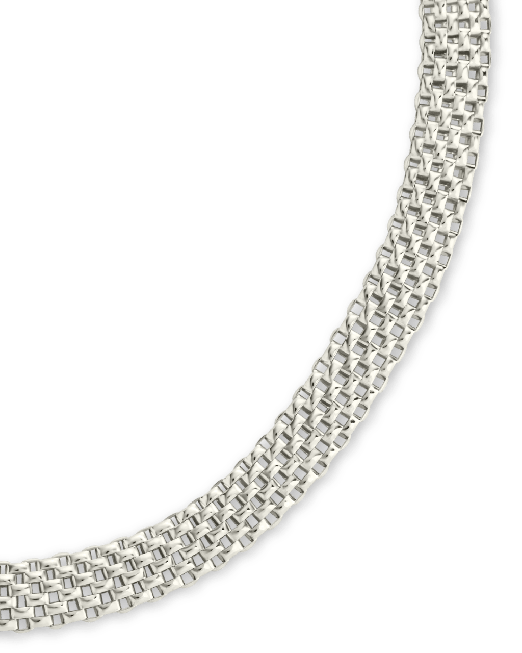 Sterling Silver Mesh Chain Bracelet