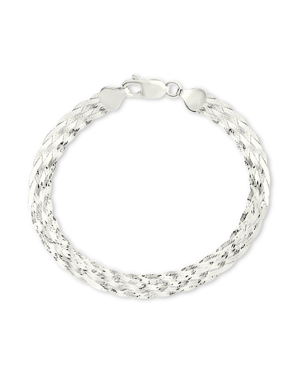 Sterling Silver Woven Chain Bracelet