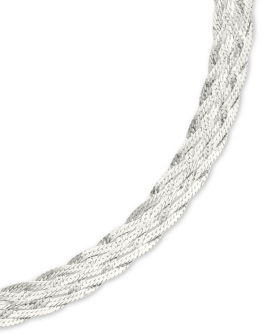 Sterling Silver Woven Chain Bracelet