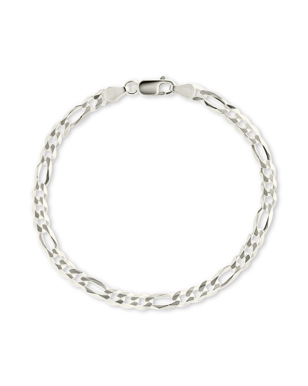 Dainty Sterling Silver Figarro Chain Bracelet