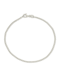 Sterling Silver Basia Dainty Beaded Chain Bracelet