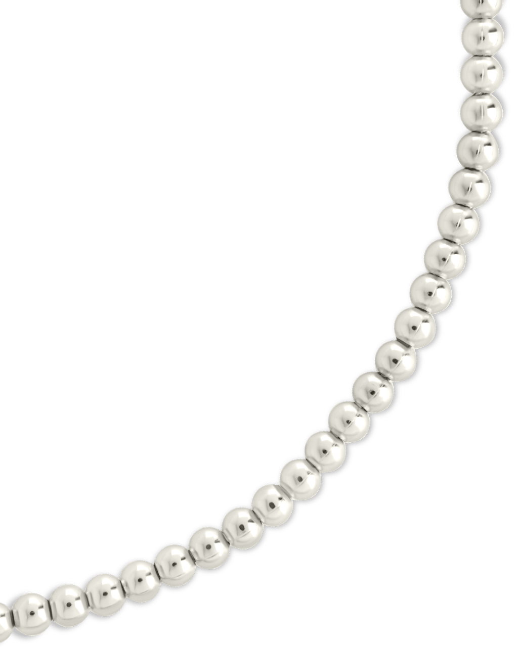Sterling Silver Basia Dainty Beaded Chain Bracelet