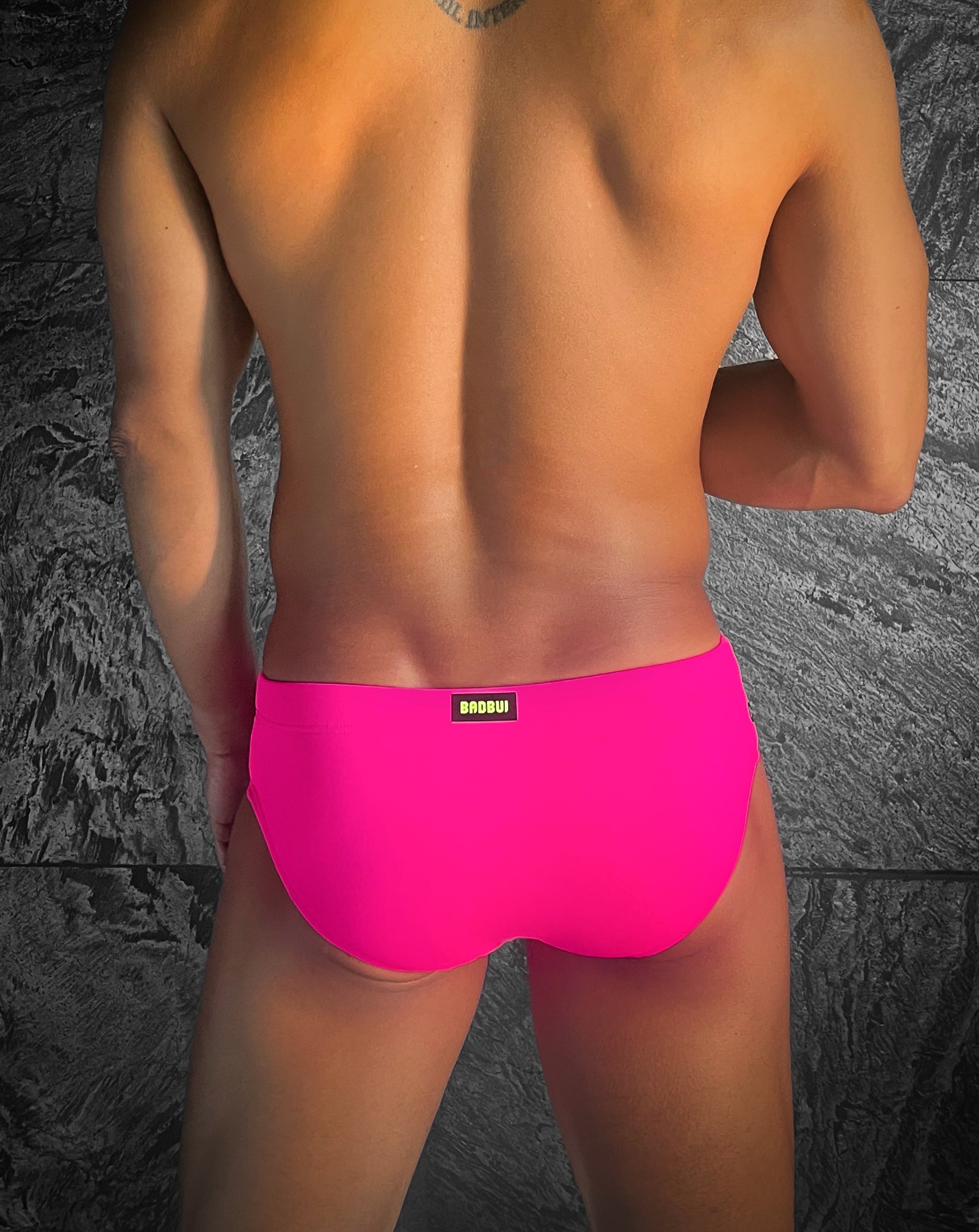 Modern Classic Swim Brief- HOT PINK