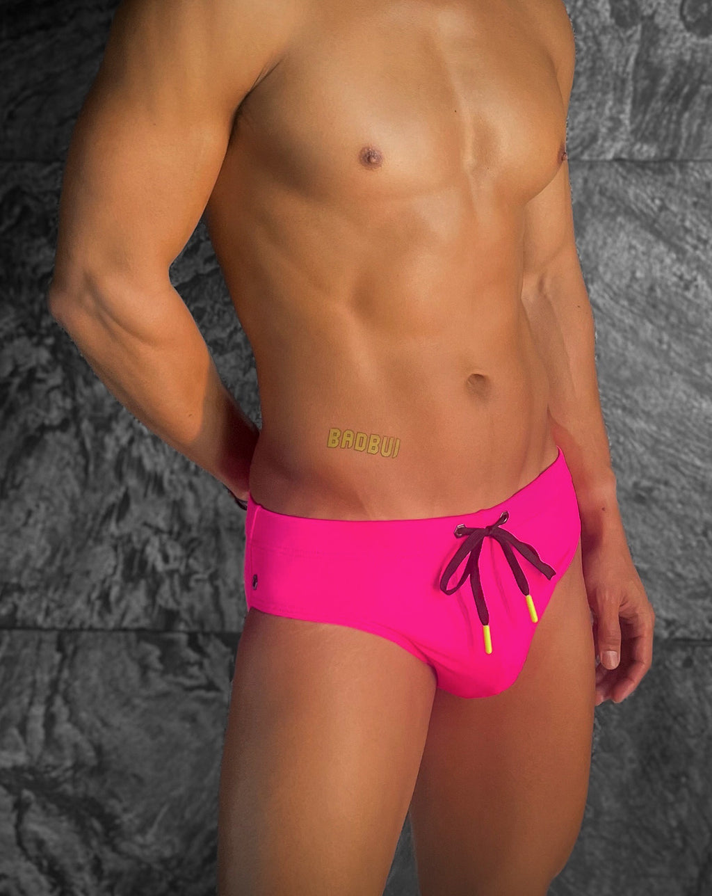 Modern Classic Swim Brief- HOT PINK