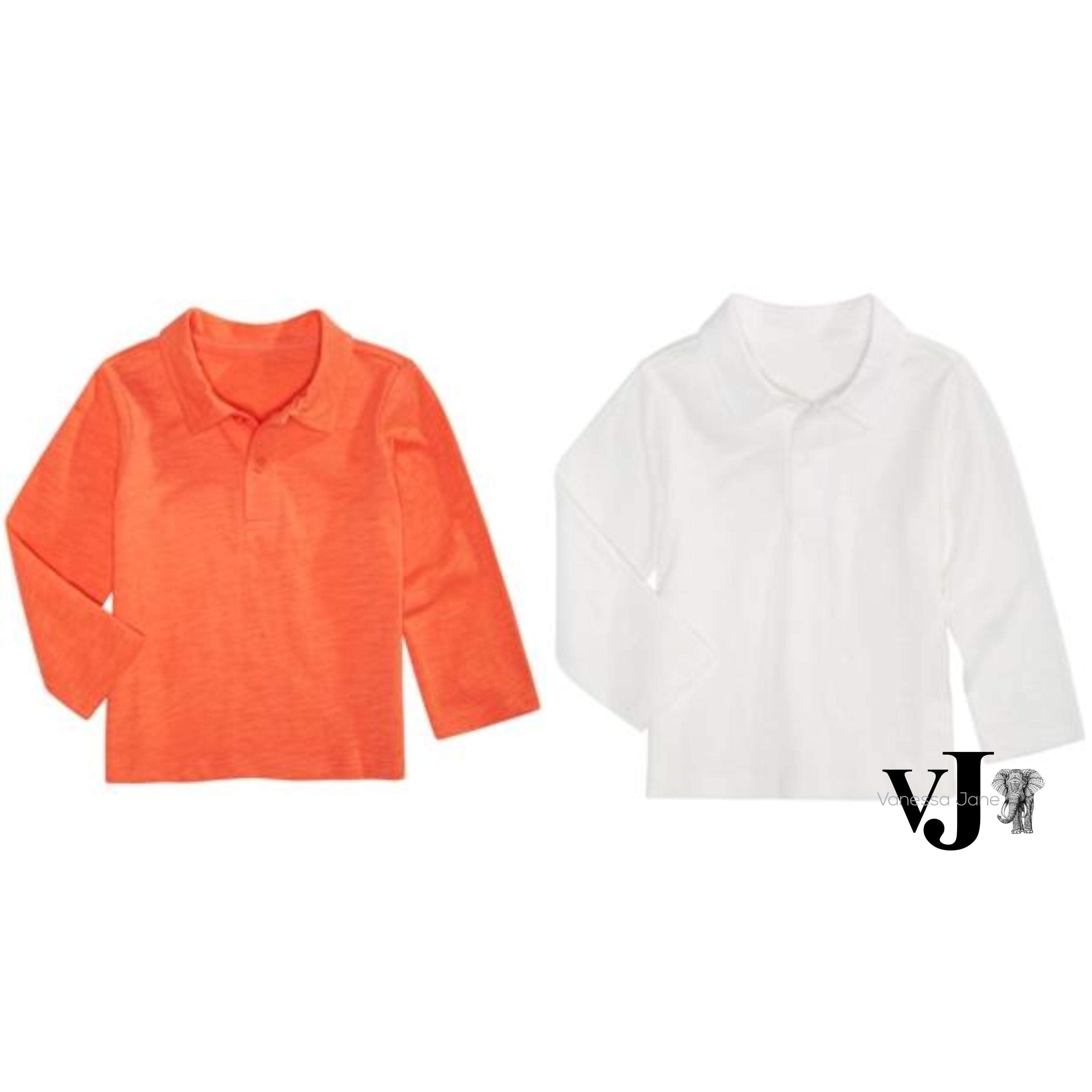 First Impressions Baby Cotton Polo Shirt Long Sleeve