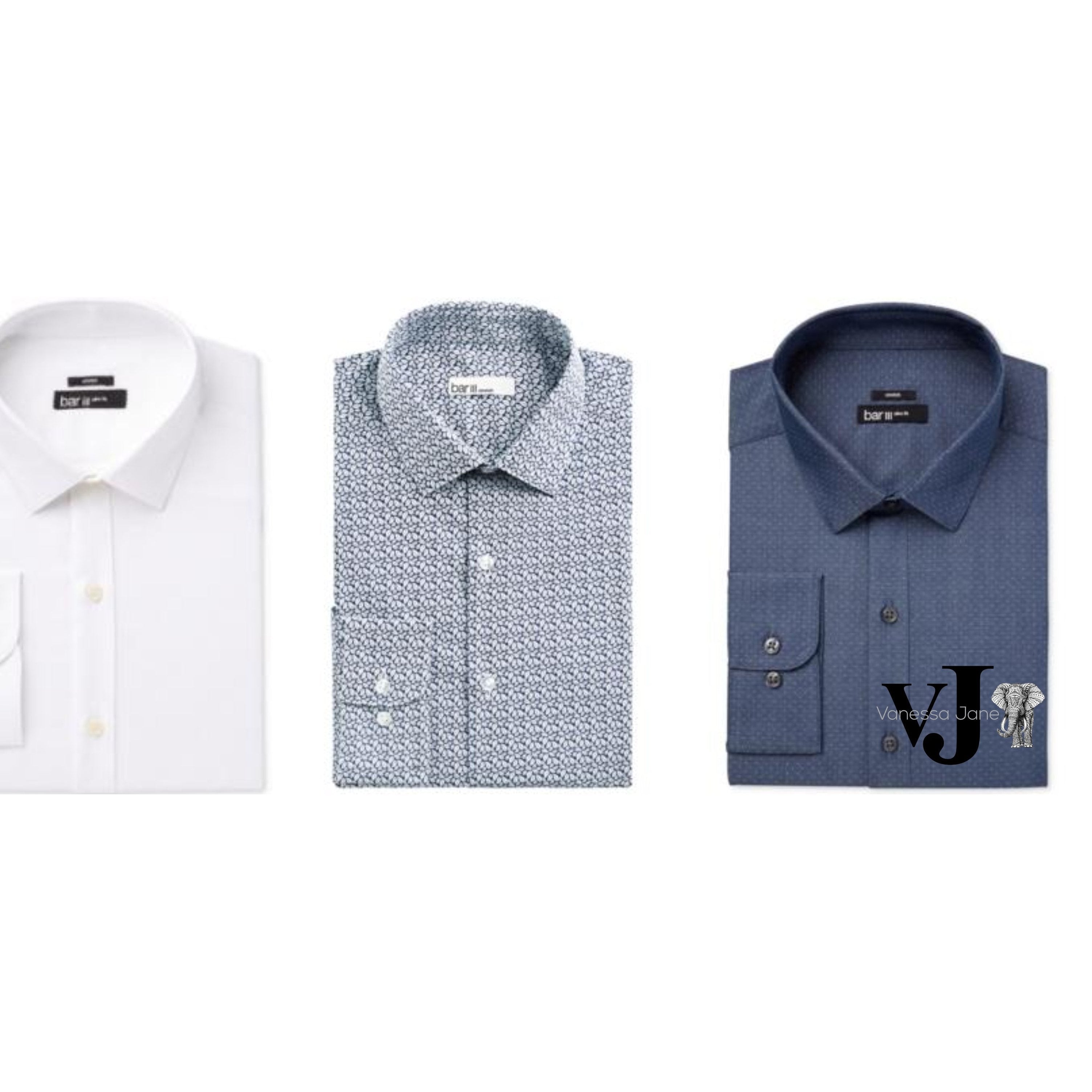 Bar III Mens Slim-Fit Stretch Dress Shirt, Size large