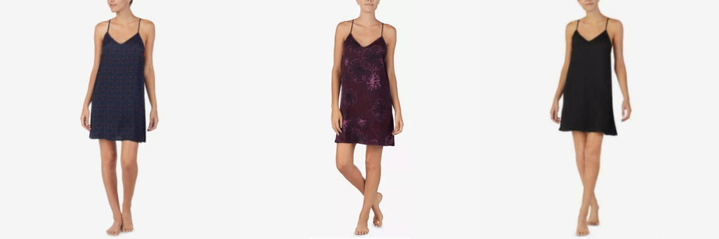 DKNY Womens Racerback Chemise Nightgown