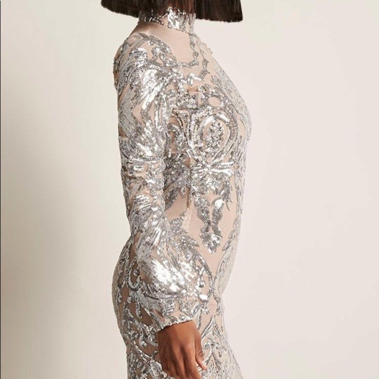 Beyonce Sequin Nude Dress