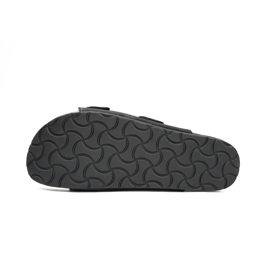Black Adjustable Slide Sandals
