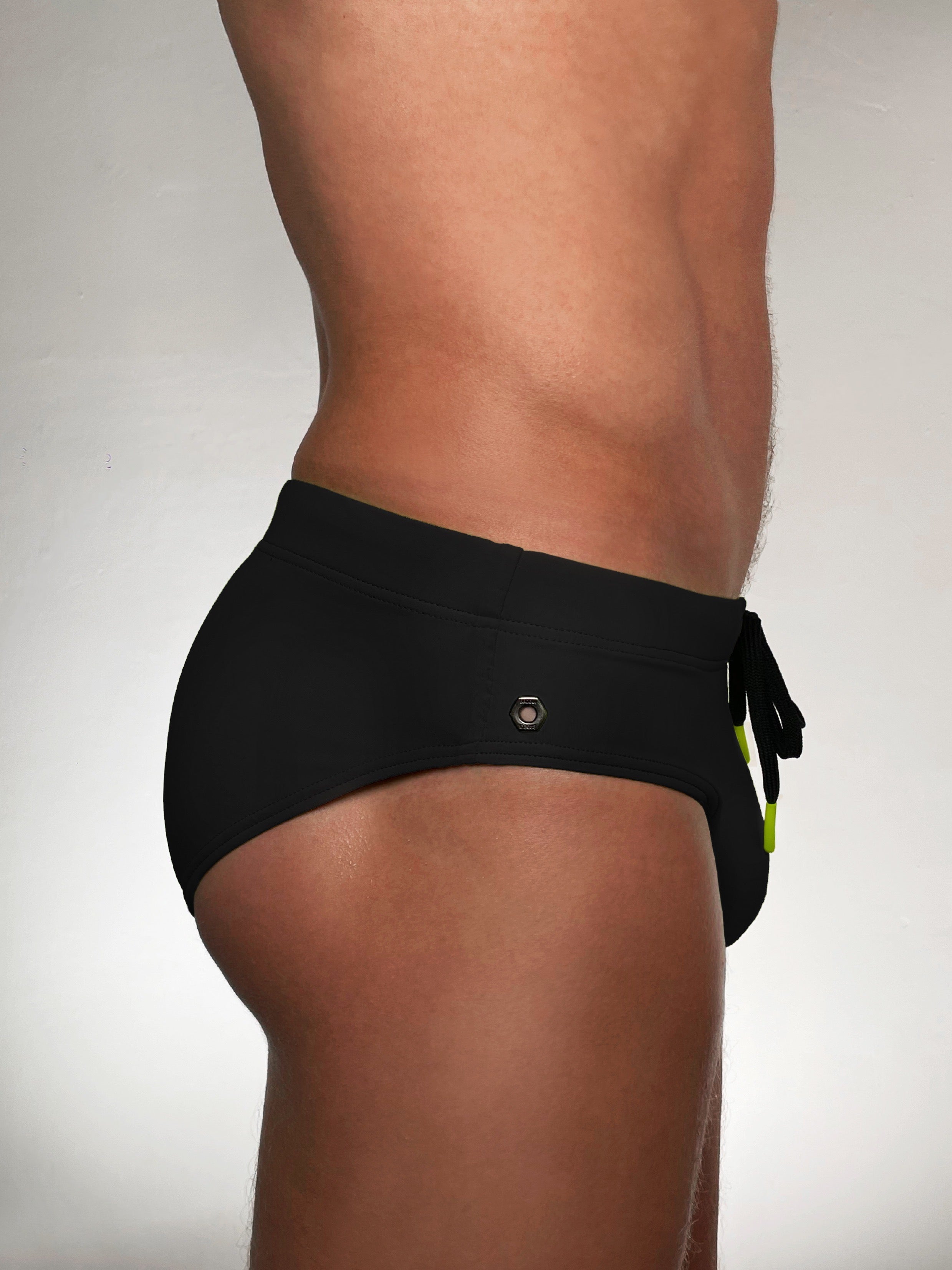 Modern Classic Swim Brief- JET BLACK