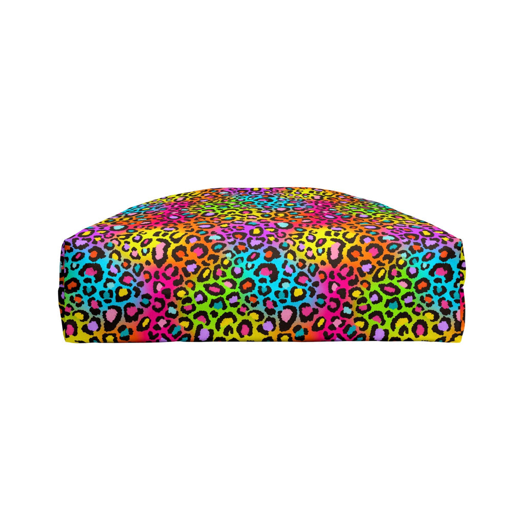 Bespattered Facade Neon Leopard Weekender Beach Tote Bag