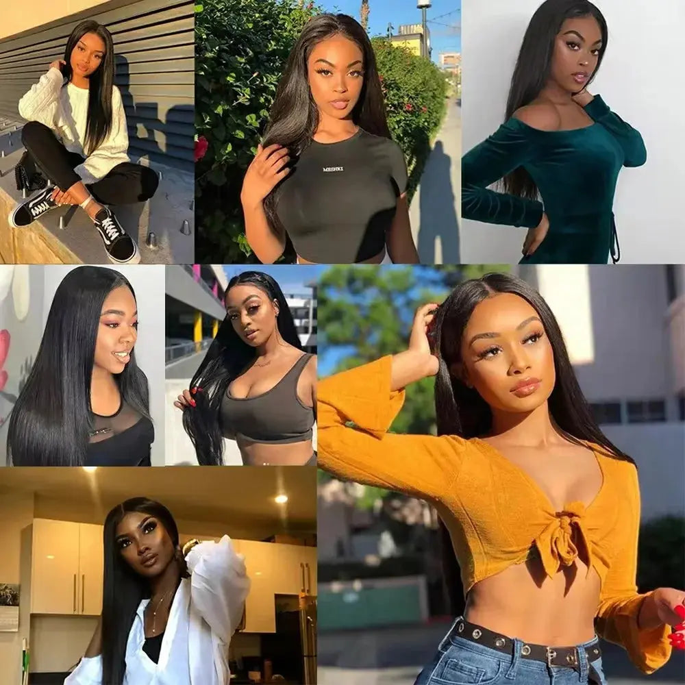 Brazilian Bone Straight Lace Front Human Hair Wig