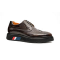 Brogue Wingtip Derby Burgundy Platform Shoe