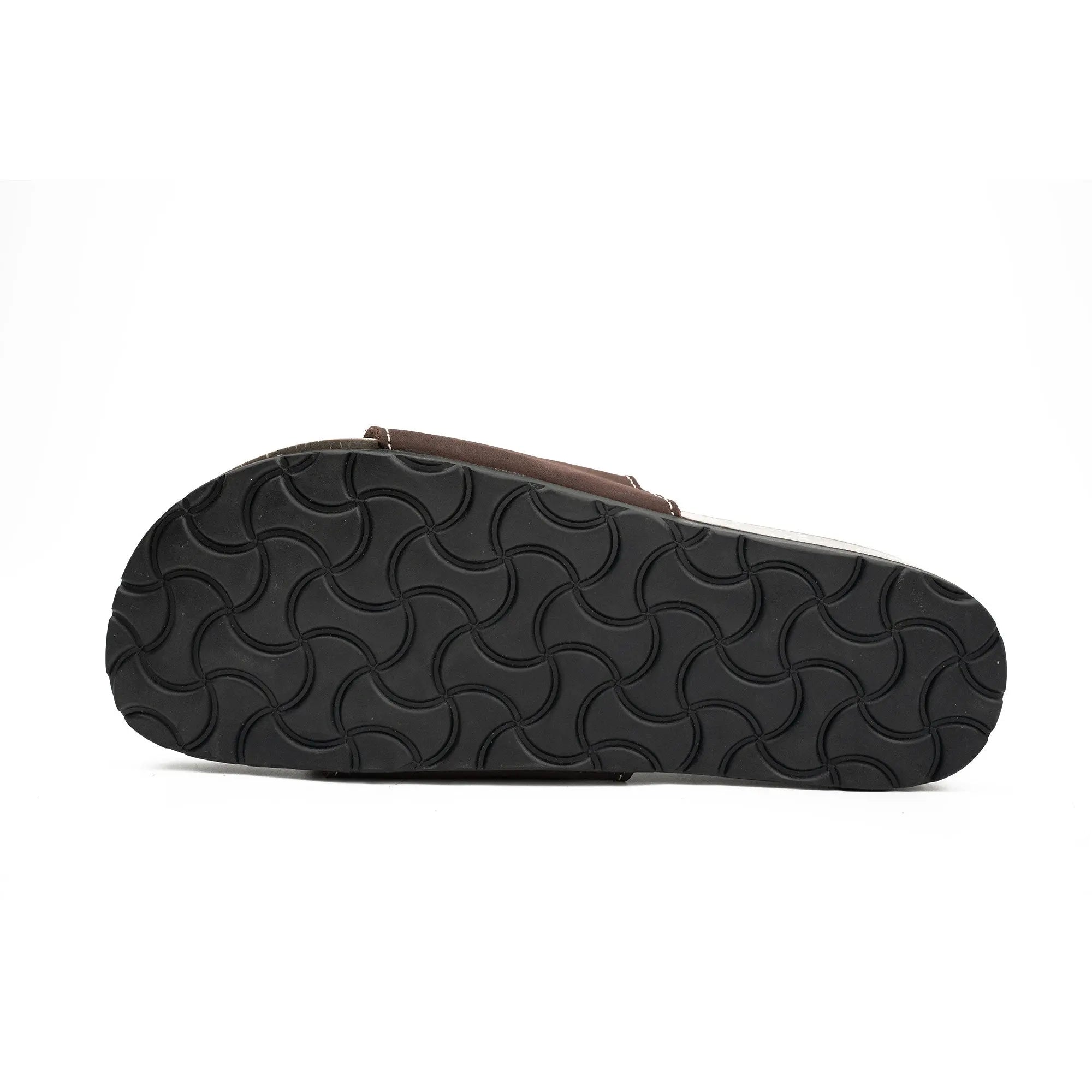 Brown Single - Strap Slide Sandals